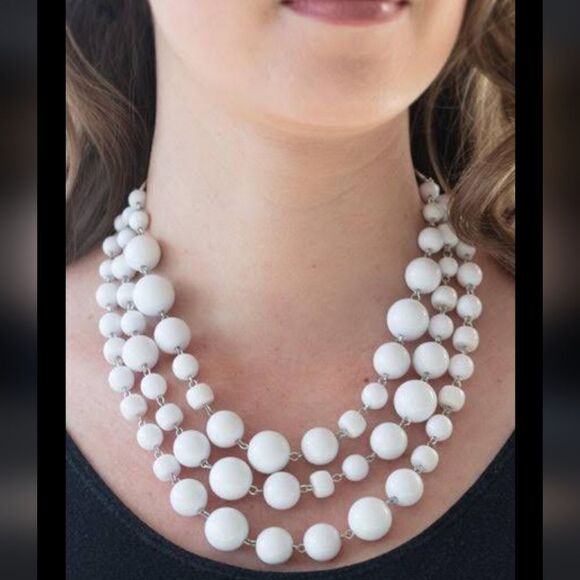 MULTILAYER STRAND STYLE CUSTOME MADE FASHION NECKLACE JEWELRY - Picture 1 of 4